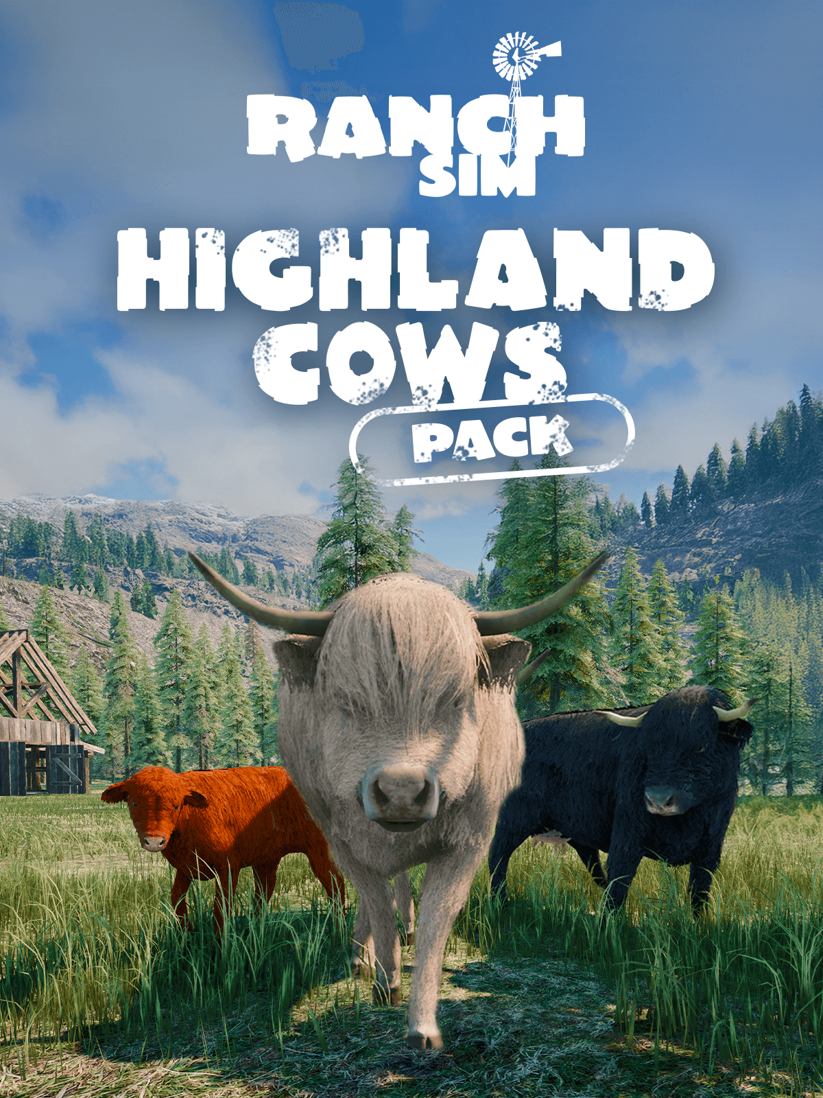Ranch Simulator: Highland Cows Pack - Build, Farm, Hunt