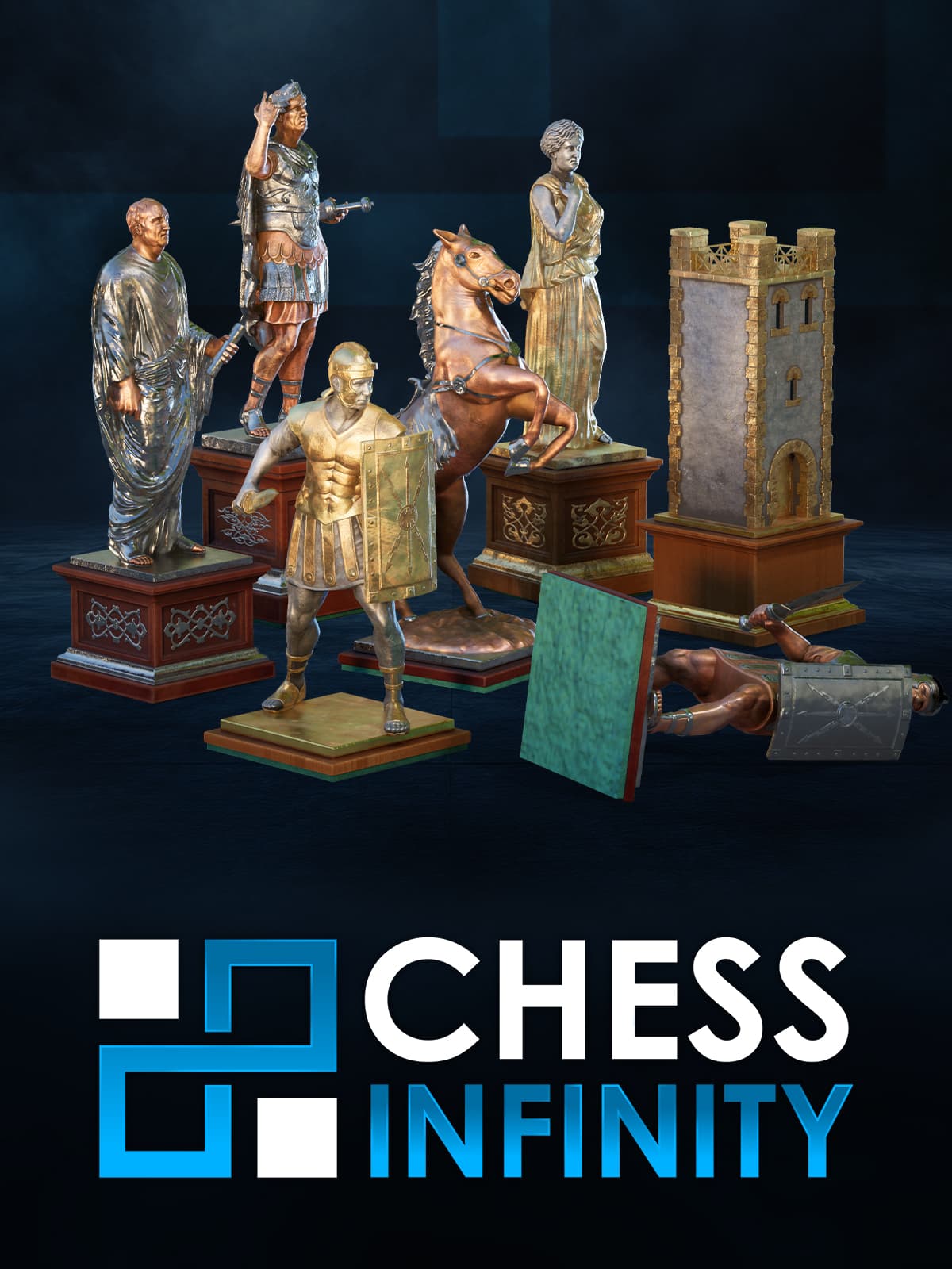 Chess Infinity: Roman Classic Chess Sets