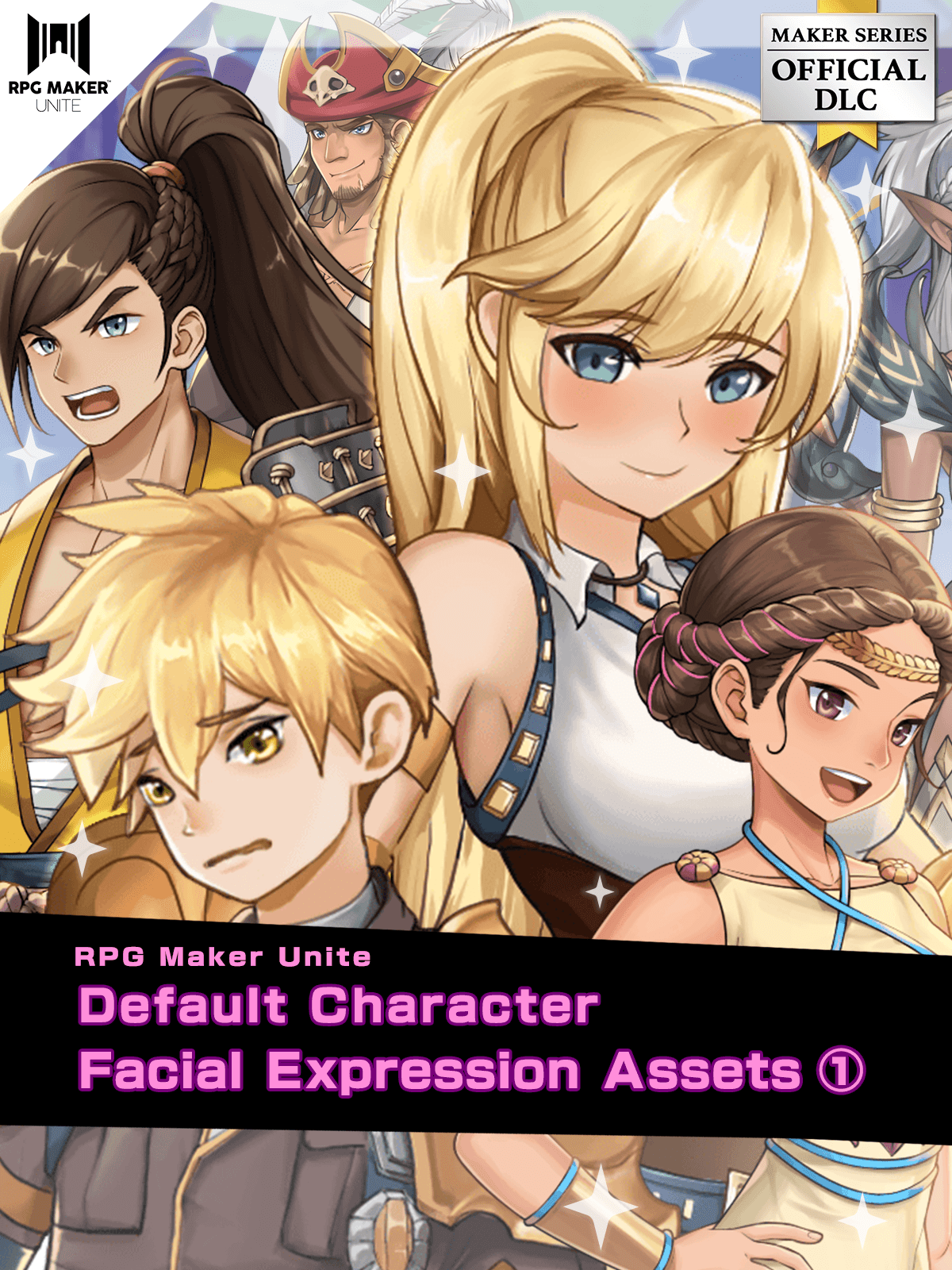RPG Maker Unite Default Character Facial Expression Assets1